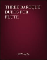 THREE BAROQUE DUETS FOR FLUTE cover